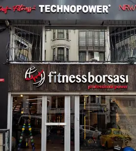 Fitness Borsası showroom girişi, Dolapdere Caddesi